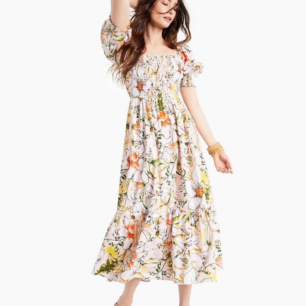 INC puff sleeve dress